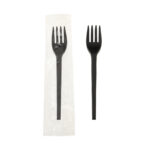 A027-Individually-Wrapped-CPLA-Black-Fork-16cm-compostable-cutlery
