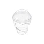 150ml Acrylic Mini Dessert Cups with Lid 25pack